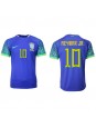 Brazílie Neymar Jr #10 Venkovní Dres MS 2022 Krátký Rukáv